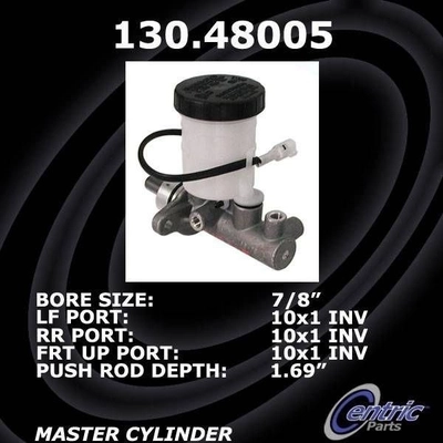 New Master Cylinder by CENTRIC PARTS - 130.48005 pa3