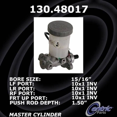 New Master Cylinder by CENTRIC PARTS - 130.48017 pa3