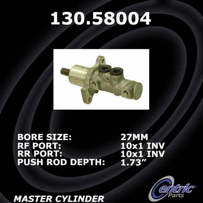 New Master Cylinder by CENTRIC PARTS - 130.58004 pa11