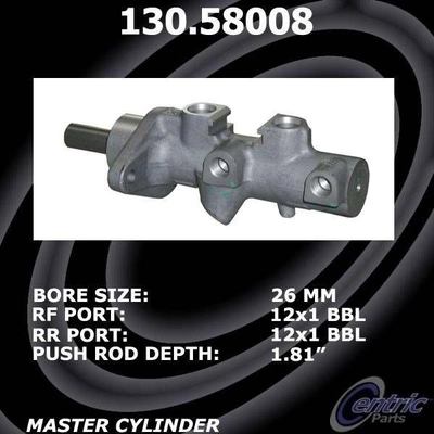 Ma�tre-cylindre neuf by CENTRIC PARTS - 130.58008 pa2