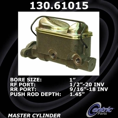 New Master Cylinder by CENTRIC PARTS - 130.61015 pa3