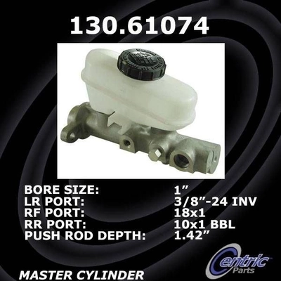 New Master Cylinder by CENTRIC PARTS - 130.61074 pa2
