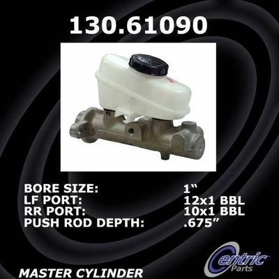 New Master Cylinder by CENTRIC PARTS - 130.61090 pa2