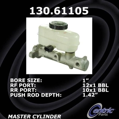 New Master Cylinder by CENTRIC PARTS - 130.61105 pa4