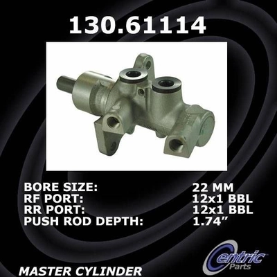 New Master Cylinder by CENTRIC PARTS - 130.61114 pa4