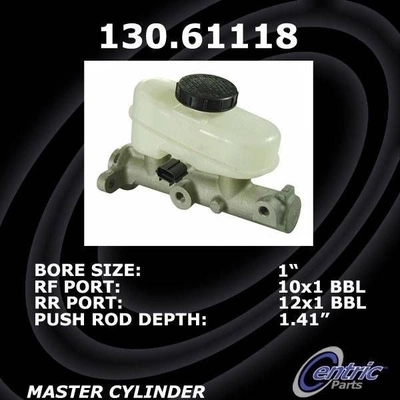 New Master Cylinder by CENTRIC PARTS - 130.61118 pa2