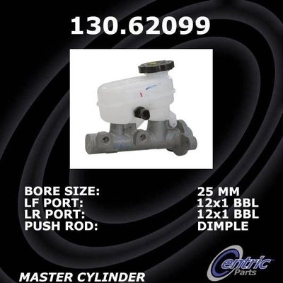 New Master Cylinder by CENTRIC PARTS - 130.62099 pa3