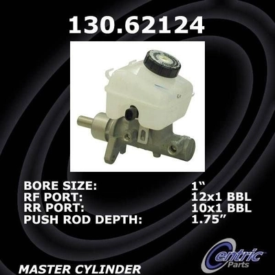 New Master Cylinder by CENTRIC PARTS - 130.62124 pa3