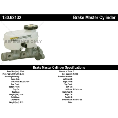 New Master Cylinder by CENTRIC PARTS - 130.62132 pa1