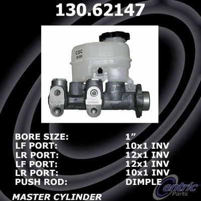 New Master Cylinder by CENTRIC PARTS - 130.62147 pa2