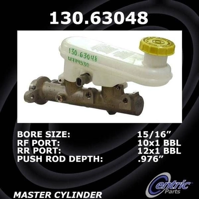 New Master Cylinder by CENTRIC PARTS - 130.63048 pa2