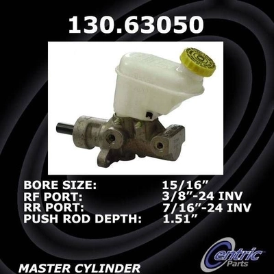 New Master Cylinder by CENTRIC PARTS - 130.63050 pa3