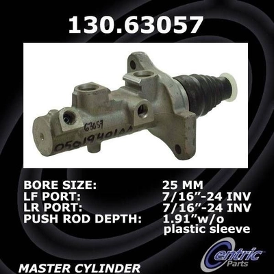 New Master Cylinder by CENTRIC PARTS - 130.63057 pa2