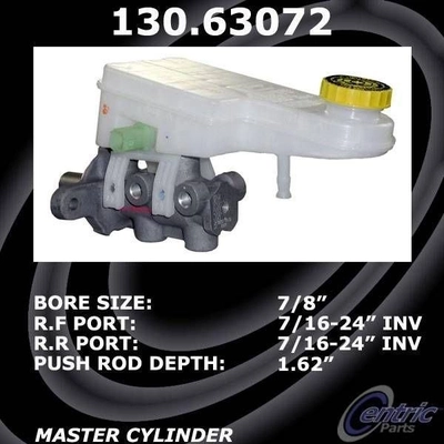 New Master Cylinder by CENTRIC PARTS - 130.63072 pa2