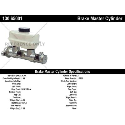 Maître-cylindre neuf par CENTRIC PARTS - 130.65001 pa1