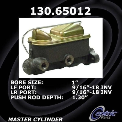 New Master Cylinder by CENTRIC PARTS - 130.65012 pa3