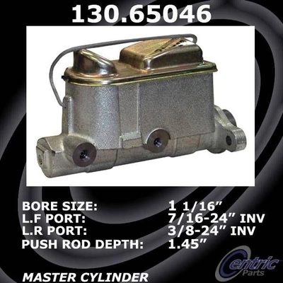 New Master Cylinder by CENTRIC PARTS - 130.65046 pa3