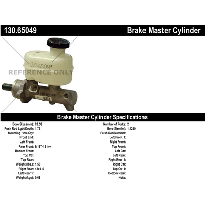 Maître-cylindre neuf par CENTRIC PARTS - 130.65049 pa1