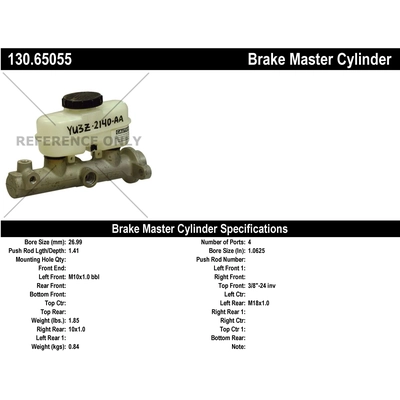 Maître-cylindre neuf par CENTRIC PARTS - 130.65055 pa1