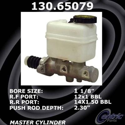 New Master Cylinder by CENTRIC PARTS - 130.65079 pa3