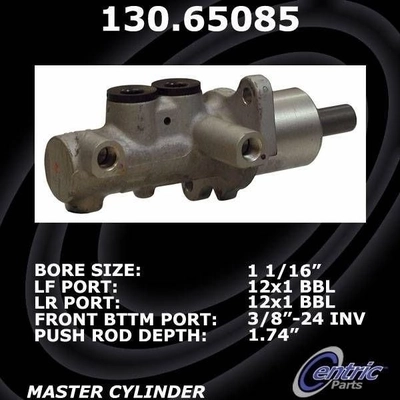 New Master Cylinder by CENTRIC PARTS - 130.65085 pa3