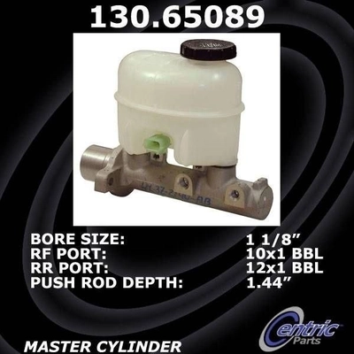 New Master Cylinder by CENTRIC PARTS - 130.65089 pa3