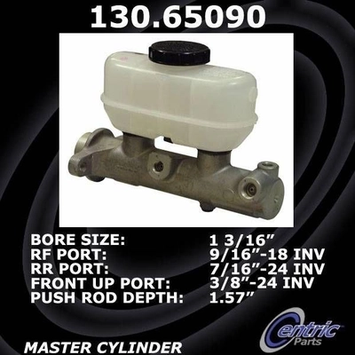 New Master Cylinder by CENTRIC PARTS - 130.65090 pa2