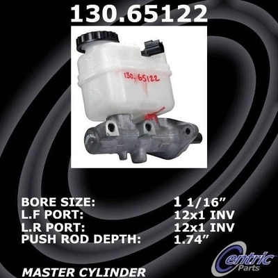 New Master Cylinder by CENTRIC PARTS - 130.65122 pa3