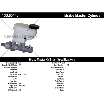 Maître-cylindre neuf by CENTRIC PARTS - 130.65140 pa1