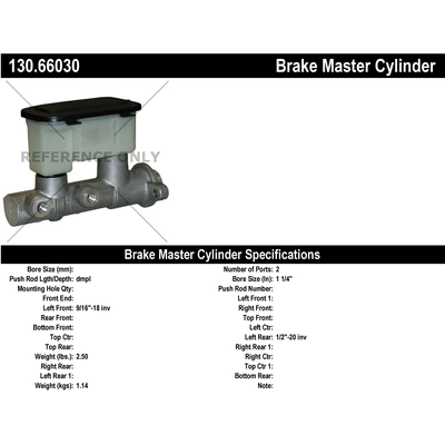 Maître-cylindre neuf par CENTRIC PARTS - 130.66030 pa1