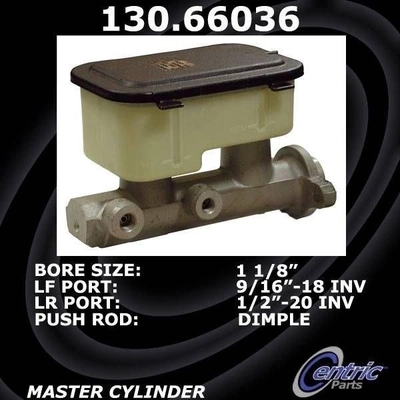 New Master Cylinder by CENTRIC PARTS - 130.66036 pa4