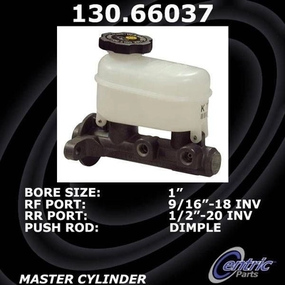 New Master Cylinder by CENTRIC PARTS - 130.66037 pa4