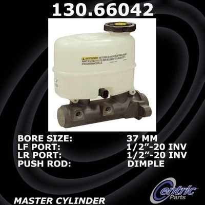 New Master Cylinder by CENTRIC PARTS - 130.66042 pa5