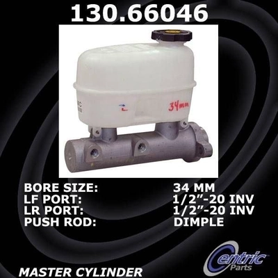 New Master Cylinder by CENTRIC PARTS - 130.66046 pa4