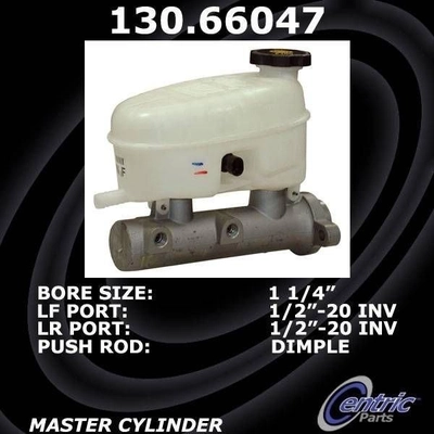 New Master Cylinder by CENTRIC PARTS - 130.66047 pa3