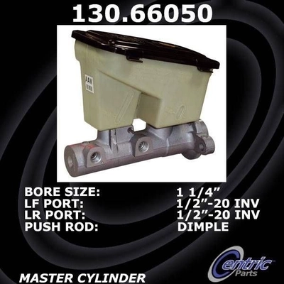 New Master Cylinder by CENTRIC PARTS - 130.66050 pa4