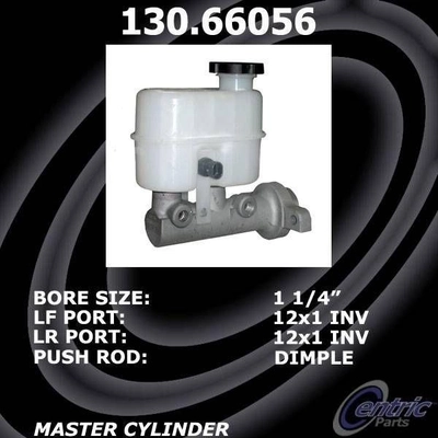 New Master Cylinder by CENTRIC PARTS - 130.66056 pa4