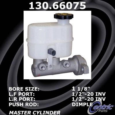 New Master Cylinder by CENTRIC PARTS - 130.66075 pa4