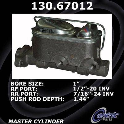 New Master Cylinder by CENTRIC PARTS - 130.67012 pa3