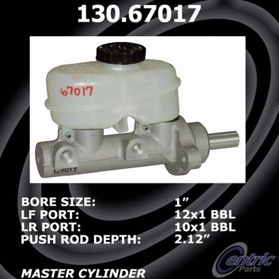 Maître-cylindre neuf by CENTRIC PARTS - 130.67017 pa3