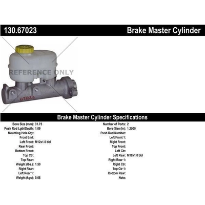 Maître-cylindre neuf by CENTRIC PARTS - 130.67023 pa5