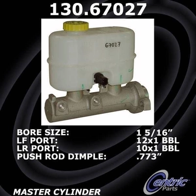 CENTRIC PARTS - 130.67027 - Brake Master Cylinder pa5