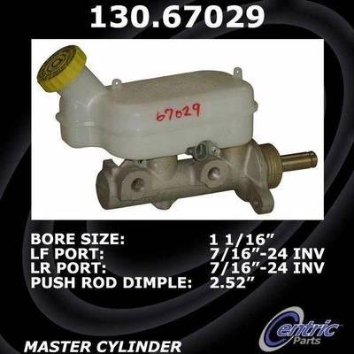 New Master Cylinder by CENTRIC PARTS - 130.67029 pa3