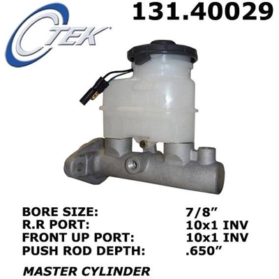 New Master Cylinder by CENTRIC PARTS - 131.40029 pa9