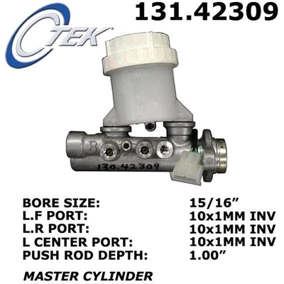 New Master Cylinder by CENTRIC PARTS - 131.42309 pa9