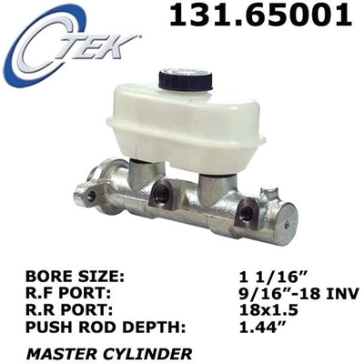 New Master Cylinder by CENTRIC PARTS - 131.65001 pa9