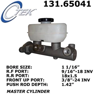 New Master Cylinder by CENTRIC PARTS - 131.65041 pa8