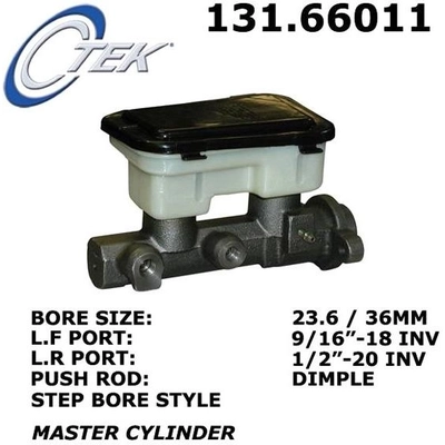 New Master Cylinder by CENTRIC PARTS - 131.66011 pa9