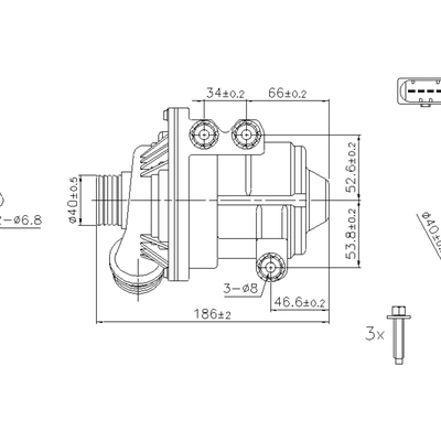 Pompe à eau neuve de NISSENS - 831087 pa1