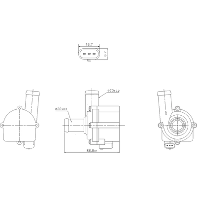 New Water Pump by NISSENS - 832121 pa1